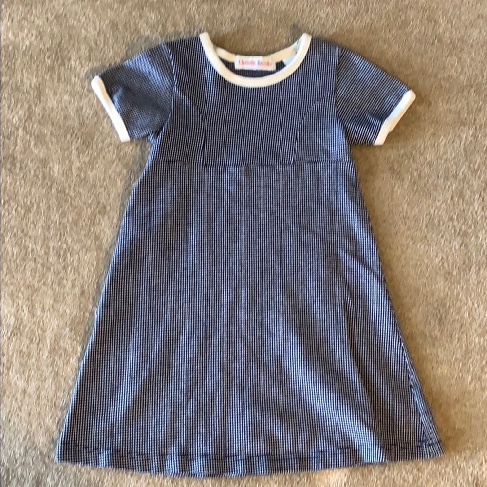 Blue checkered dress